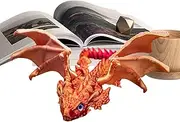 Kids Dragon Toys - 3D Printed Articulated Flying Dragon Model - Creative Crafts, Movable Joints Executive Desk Fidget Toys for Home Office