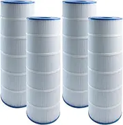 PA106 Pool Filter Cartridge Replacement for Hayward CX880XRE, Pleatco PA106-PAK4, Unicel C-7488, Filbur FC-1226,Hayward SwimClear C4030 | 4-Pack | 424 Sq. Ft.| High-Efficiency Trilobal Fabric