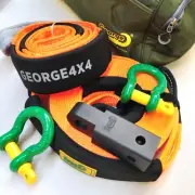 Recovery KIT: 8000Kg*9m Snatch Strap+ 2X4.7T Shackle +Alloy Hitch+Protector+Bag