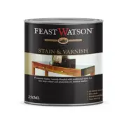 Feast Watson STAIN & VARNISH Preserve Protect GLOSS CHOCOLATE WALNUT 250ml or 1L