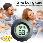 Digital LCD Indoor/Outdoor Round Thermometer Humidity Temperature HygrometeHot~