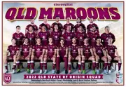 State of origin qld maroons team poster,NRL rugby, cowboys, panthers, storm, eel