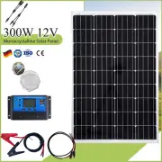 300W Solar Panels Kit 300 Watt 12V Mono Portable Home Caravan Camping Charging