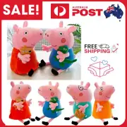 30cm/40cm Peppa-Pig Plush Toy George Peppa Dad Mum Soft Stuffed Doll Kids Gifts