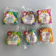 Vintage Mcdonald’ Disney Happy Meal Toys 1998 NIP LOT OF 6