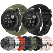 Replacement Strap Sport Silicone Watch Band With Tool For Garmin Instinct 2X