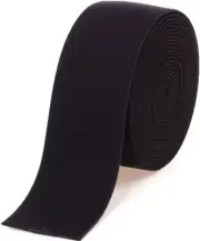 1.5-Inch Black Plush Elastic,Soft Comfortable Sewing Elastic - 3 Yards