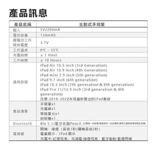 全新品 APPLE Pen 原廠規格 手寫筆 觸控筆 電容筆 繪畫筆 磁力吸附平板手寫筆 支援 2018~2022年 iPad AC10S