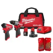 Milwaukee M12 FUEL 12-Volt Cordless Hammer Drill and Impact Driver Combo Kit Bit
