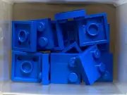 LEGO Parts - Blue Tile 2 x 2 w Studs on Edge - No 33909 - QTY 15