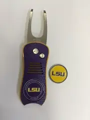 LSU Tigers Switchblade Divot Tool, BONUS Marker, NEW