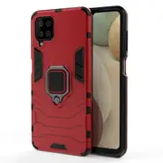 With Ring Stand Cover Case For Samsung Galaxy A12 5G - Red