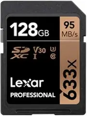 Lexar 633X U1 SDHC/SDXC Performance Memory Card, 128 GB Capacity