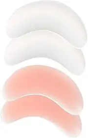 [HAPINARY] 2 Pairs Silicone Inserts Pads for Women Removable Enhancers Lightweight Breathable Design for Sports Bras Yoga and Swimsuits Skin Tone Transparent