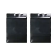 100pc Black Translucent Plastic Sealable QuickQlick™ Bags ~4x6in Outer Size