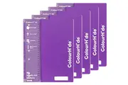 Colourhide Lecture Exercise Notebook 200 Pages A4 Purple Pack 5