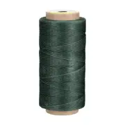 Leather Sewing Thread 186 Yard 210D/1mm Polyester Waxed Cord Dark Green