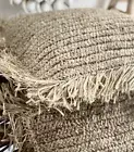 Raffia Cushion Cover - 40x40cm Brand New Boho Scandi Coastal Home Decor
