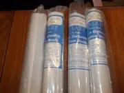 Lot of 4 Blackout Roller Shades for Windows, Room Darkening Pull Down 34 X 78