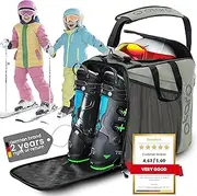 [Otaro] Ski Boot Bag with Helmet Compartment (Classic | 44 L) Premium Ski Bag for Ski Boots | Also as Ice Skate Bag or Inline Bag | Ski Bag, Ski Bag Set, Ski Boot Bags, Ski Bag