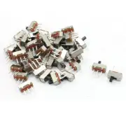 42 Pcs 3 Pins 2 Positions SPDT Panel PCB Horizontal Slide Switch SS-12D00G3