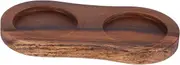 Holibanna Wooden Grinder Stand for Kitchen Bottles Slot Mill Rest Non-Slip Condiment Holder for Organized Countertops and Easy to