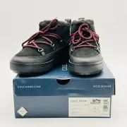 COLE HAAN Cloud Feel Cushion Waterproof Lace Snow Boots Size 5 NEW Black Suede