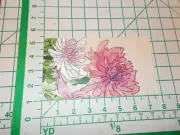 Two Decorative Hostess Napkins for Decoupage "Watercolor Mums"