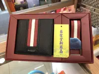 在飛比找Yahoo!奇摩拍賣優惠-☆最愛二手精品☆ BALLY 全新經典紅白紅條紋黑色牛皮 T