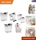 ProKeeper 6-Piece Baker's Storage Container Set - Containers for Flour, Powde...