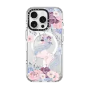 iPhone 16 Pro Clear Case MagSafe Compatible Winter Unicorn Floral by Nature Magick