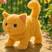 My Realistic Cat Toys, Cat Toy for Kids, Electric Cat Stuffed Animal - Cute Soft Plush Cats Animals, 2025 New Robot Cat, Robot Kitty That Acts Like A Real Pets