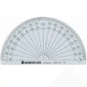 NEW Staedtler Protractor 180 Degrees Semi-Circular Geometry Maths School