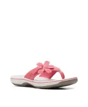 Clarks Women’s Cloudsteppers Brinkley Flora Sandals, Pink, 8M
