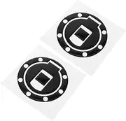 ERINGOGO 2pcs Tank Cap Sticker Motorbike Decals Gas Tank Cap Decals Motorcycle Cap Cover Decal Motorcycle Petrol Tank Sticker Gas Oil Tank Decal Gas Tank Protectors Black Crystal Epoxy