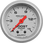 Auto Meter (4302) Ultra-Lite 2-1/16" 0-15 PSI Mechanical Boost Gauge