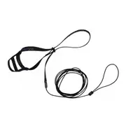 The Aviator Bird Safety Harness & Leash w/ DVD Black Large