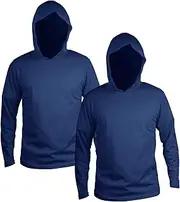[TZ Promise] Hi Vis Safety Hoodie Long Sleeve High Visibility Construction Work Shirts for Men, 2-Pack