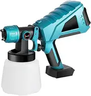 Electric Spray Gun, High Power Household Paint Sprayer with 3 Nozzle & 1000ML Capacity, 800ml/min Flow Control Airbrush for Wall Varnishes, Glazes and Fence Spray