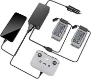 Intelligent Mavic Air 2 Car Charger 3 in 1 Battery Car Charger for DJI Mavic Air 2 Drone