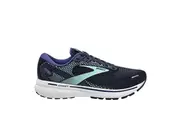 Brooks Womens Ghost 14 Sneakers Athletic Shoes Road Runners - Navy/Green - US 12