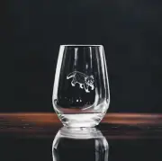 Red Panda Stemless Wine Glasses x4 Premium 15 Oz Personalize Gift Animal NEW