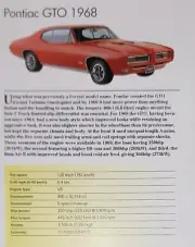 Pontiac GTO Picture Out of Print Spec Article Sheet Wall Art Decor