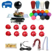 Sanwa Diy Arcade Kit Jlf-tp-8Yt Joystick Obsf-30 24 Buttons Usb Encoder Board Ca