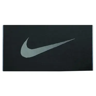 NIKE 純棉毛巾 運動毛巾 60x81cm NET13046MD 黑 【樂買網】