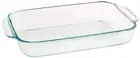Pyrex Basics 2-Quart Oblong Clear Glass Baking Casserole Dish