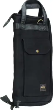 Meinl Cymbals Waxed Canvas Drumstick Bag - Black (3-pack) Bundle