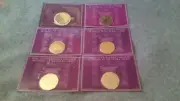 Silver plated Vintage Coasters Readers Digest NICE! RARE! COLLECTABLE!!!