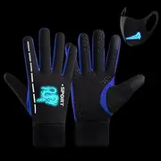 [Generic] High Voltage Gloves | Warm Safety Gloves Reflective Walking Gear - Anti-Slip Winter Running Gloves for Cold Winter, Cycling, Skiing