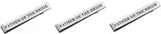 [GALPADA] Father Bride Tie Clip Double Sided Engraved Wedding Necktie Clasp for Grooms Dad Durable Decoration Wedding Suit Accessories